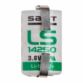 SAFT 3,6V Lithium batteri 1/2AA m/flige